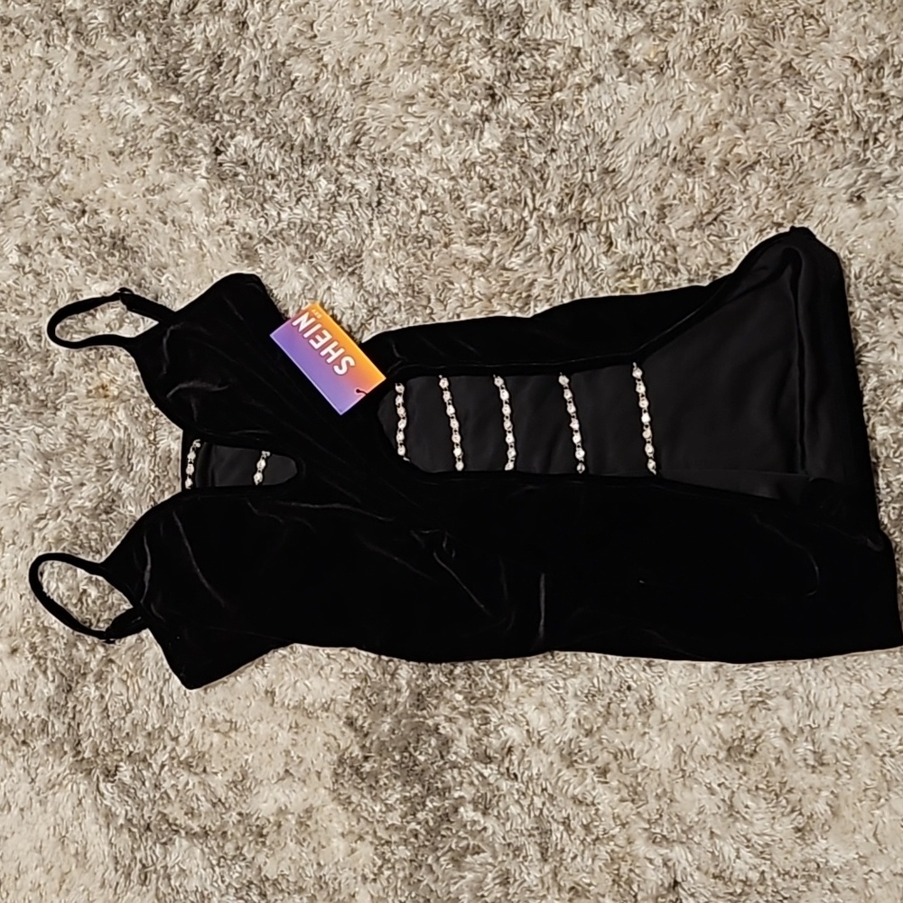 Shein SXY velvet mini dress